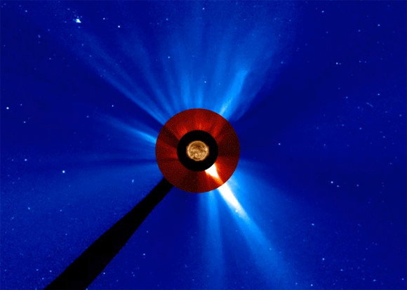 Fermi Views Gamma Rays from 'Hidden' Solar Flares