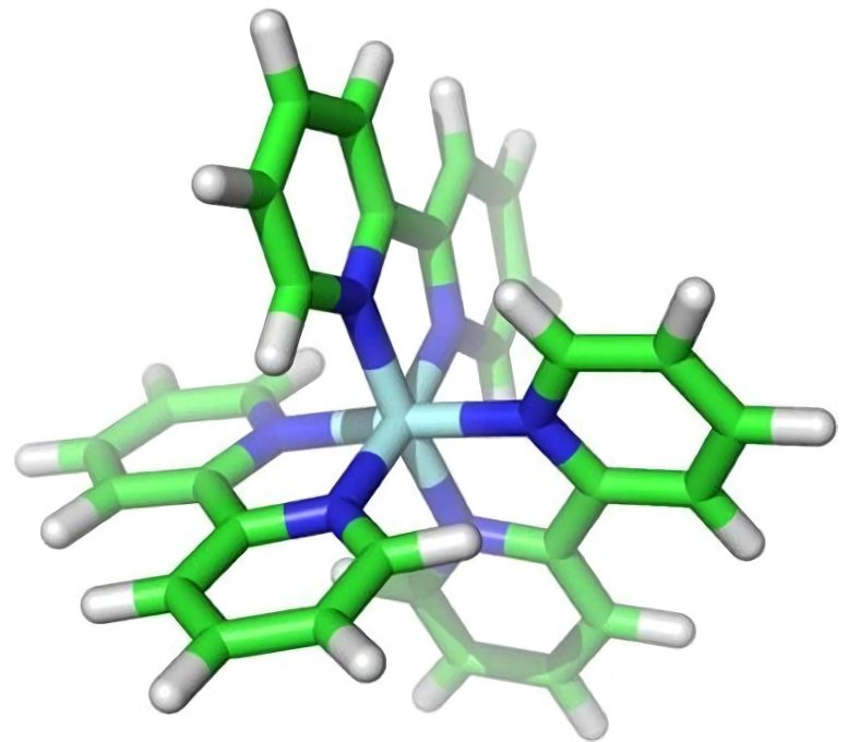 Ferreous Bipyridine Molecular Model