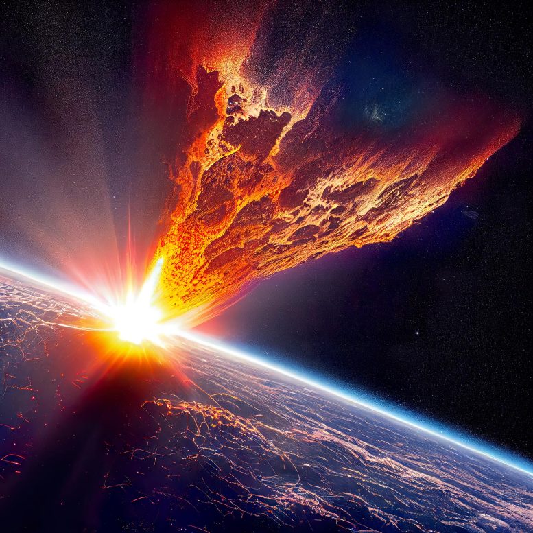 Fiery Meteorite Earth