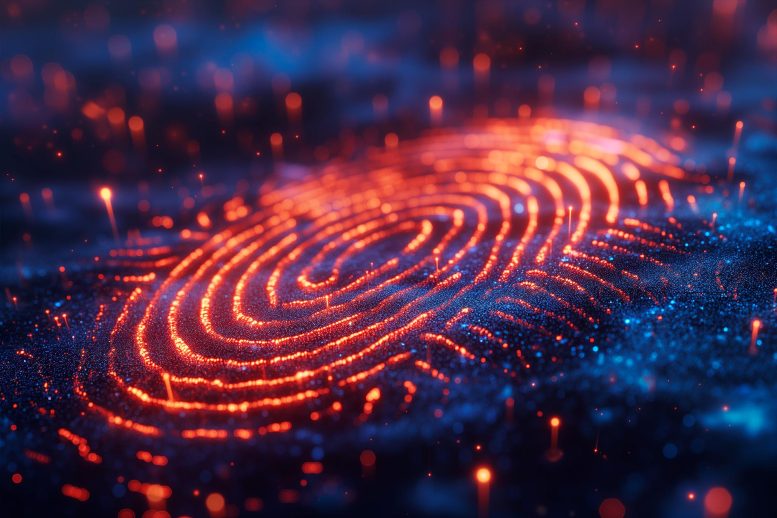 Fingerprint Technology Art Concept