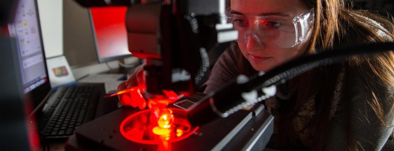 Fiona Wasson Studies Photo Explosive Crystals in Red Light