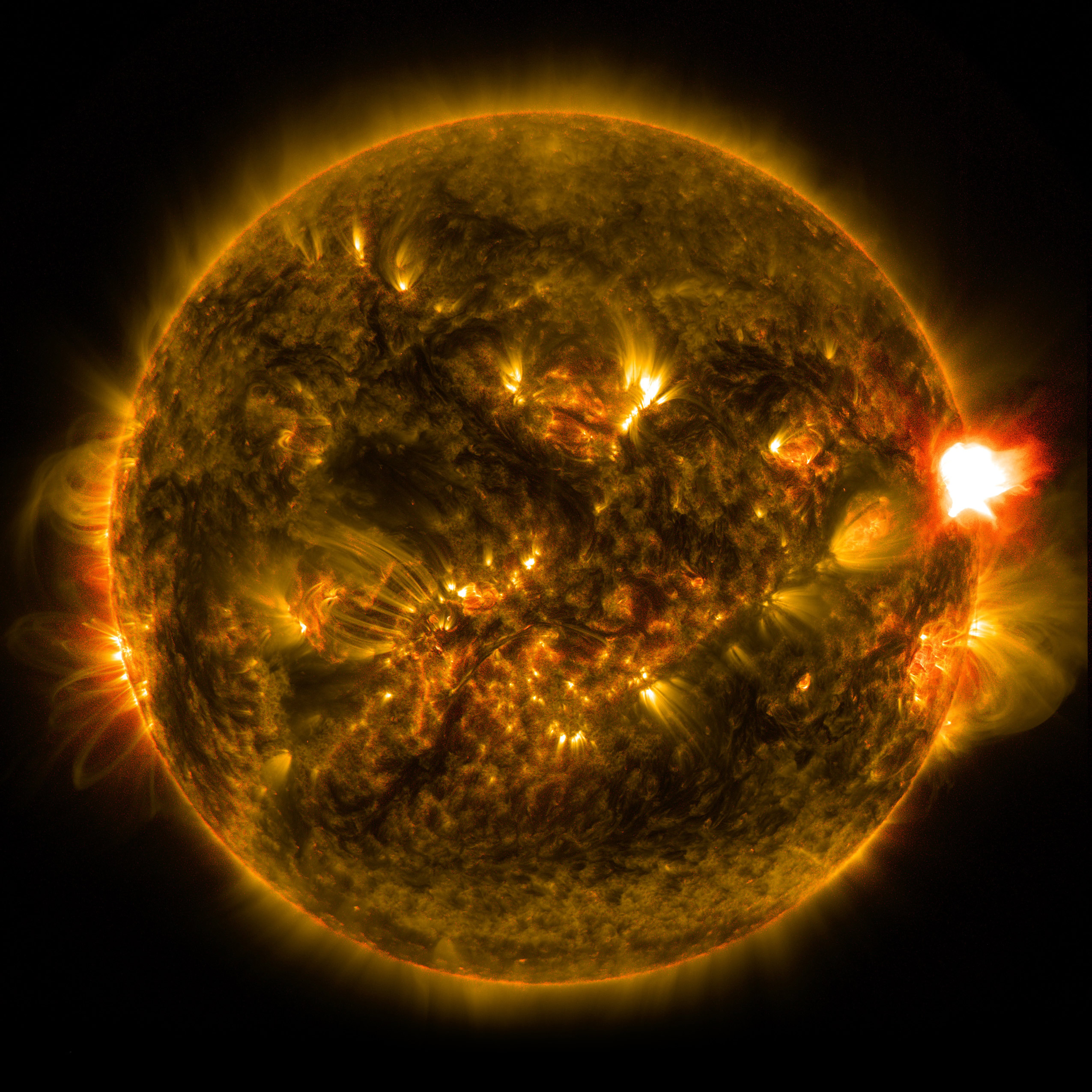 NASA’s Solar Dynamics Observatory Views MClass Solar Flare