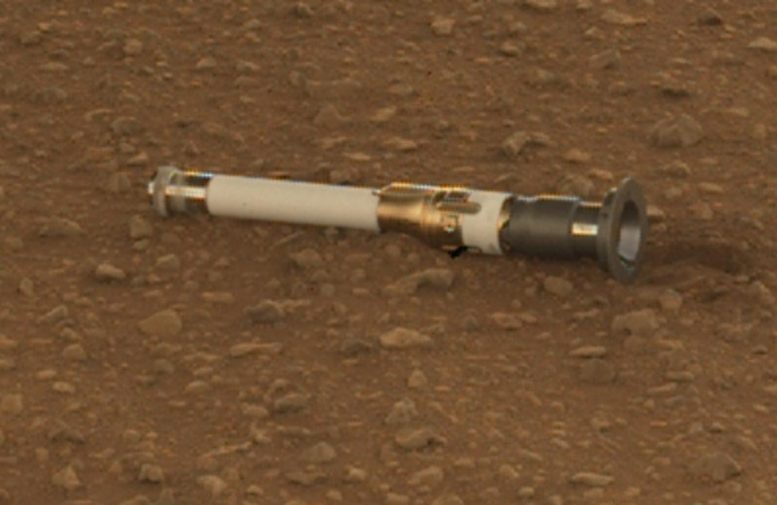 First Perseverance Sample Tube on Martian Surface