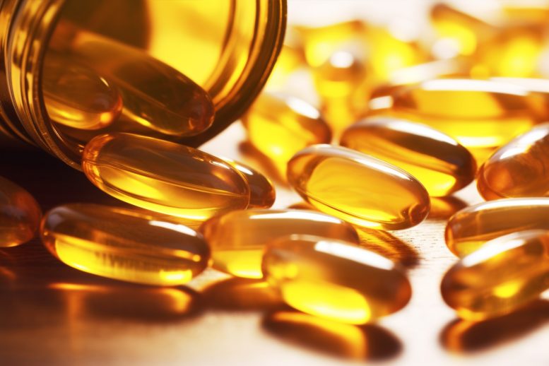 Fish Oil Omega-3 Supplements Concept
