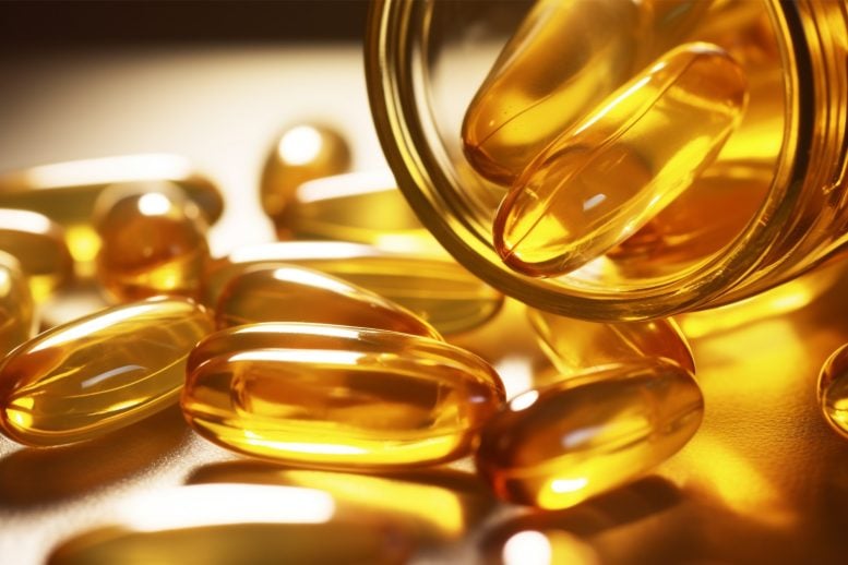 Fish Oil Omega-3 Supplements Concept Art