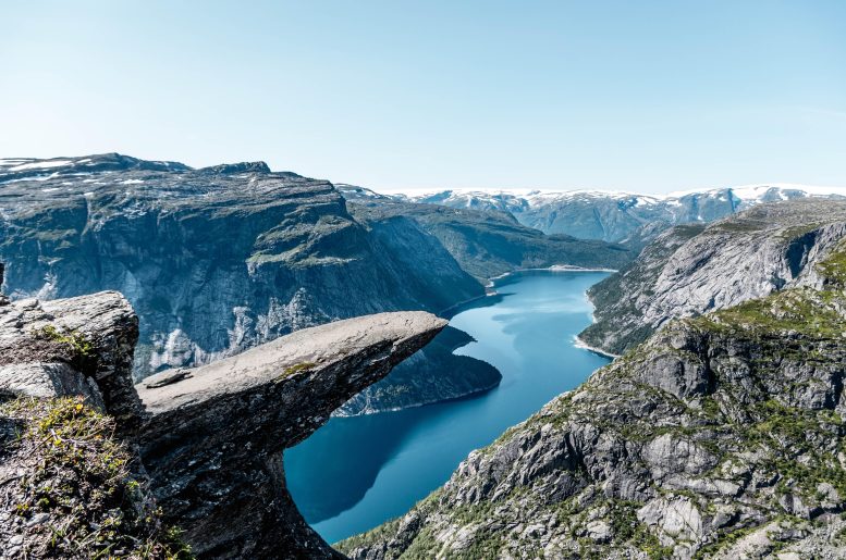 Fjord at Trolltunga, Norway
