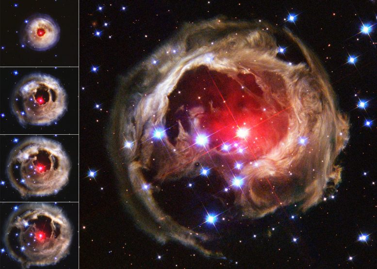 Flash from Star V838 Monocerotis Echoes Through Space