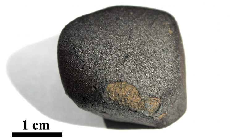 Flensburg Meteorite With Black Fusion Crust