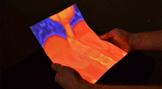 Flexpad Turns Flexible Materials in to Displays
