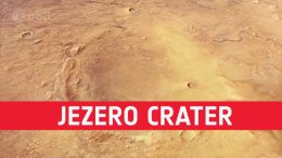 Flight Over Mars Jezero Crater Landing Site
