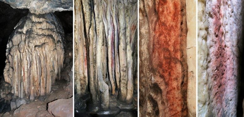 Flowstone Formation in Sala De Las Estrellas at Cueva De Ardales