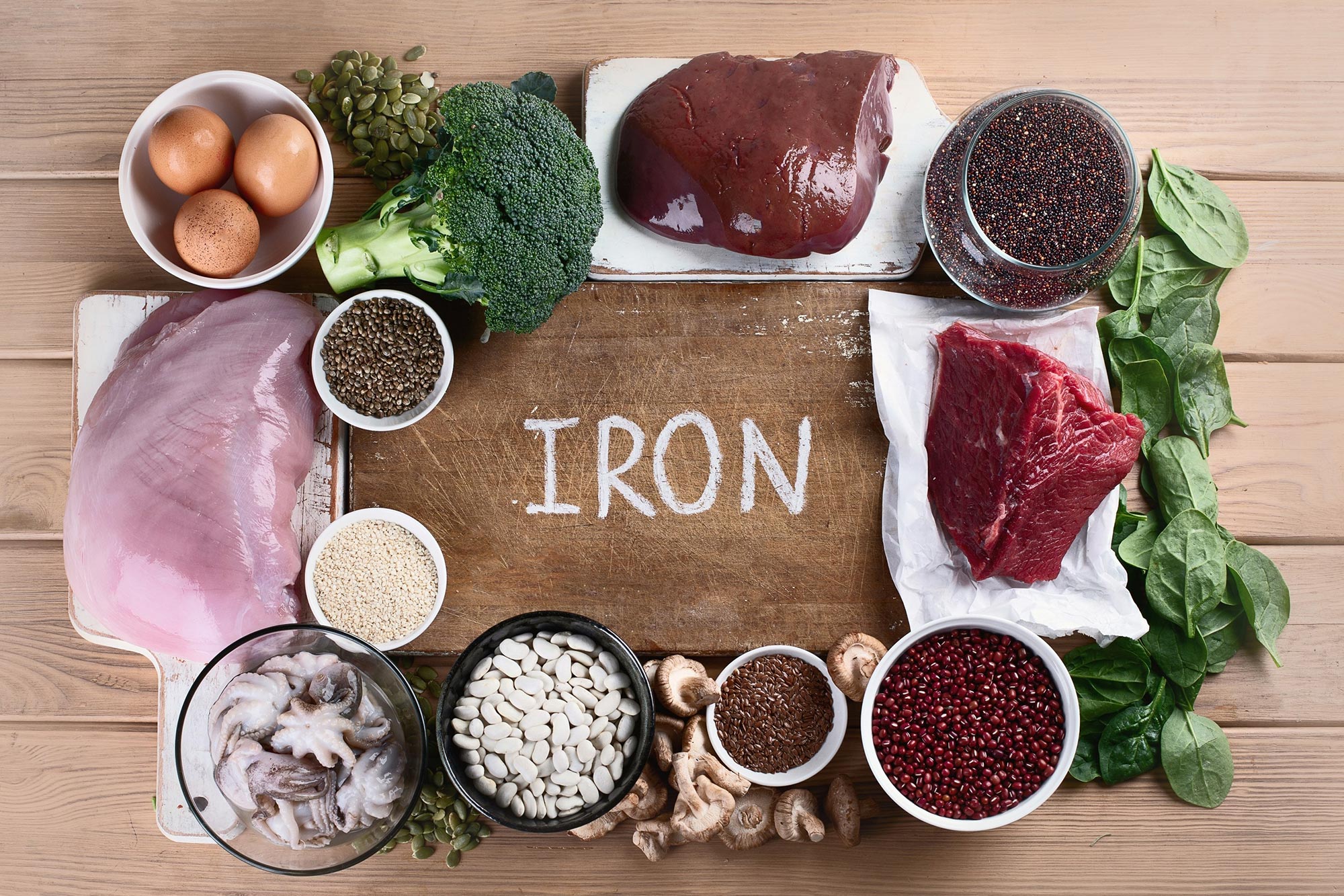Food with iron kidney