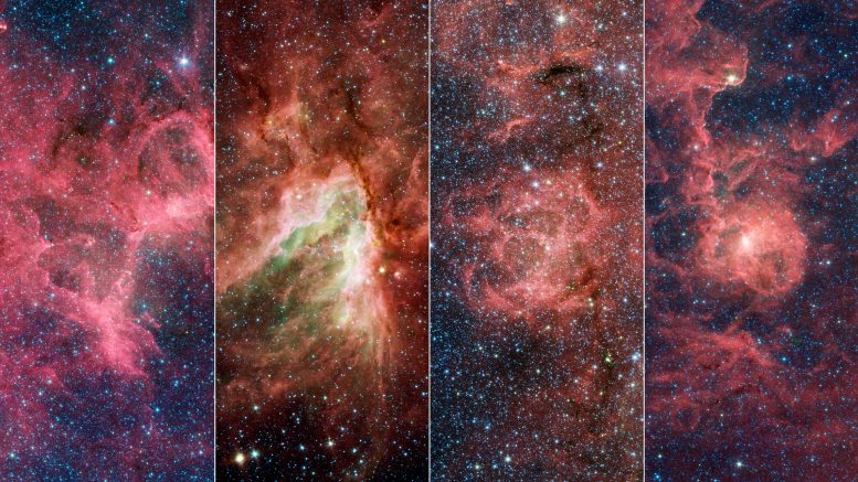 Cuatro nebulosas famosas