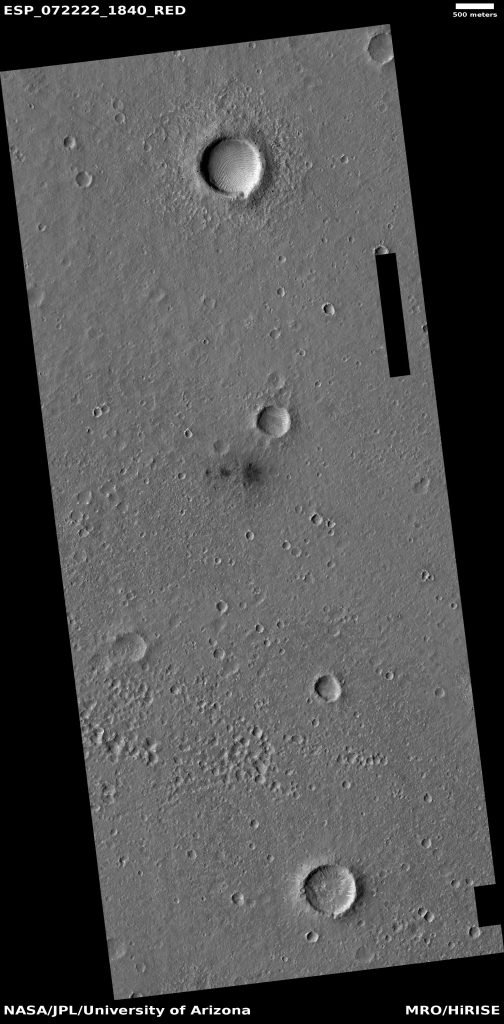 Four New Craters Mars