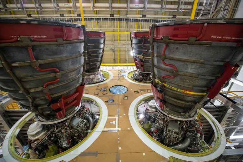 Four RS-25 Engines