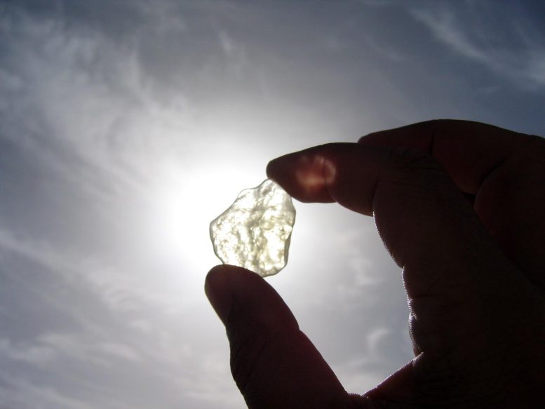 Fragment of Clear Libyan Desert Glass