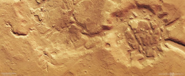 Fragmented Terrain Nilosyrtis Mensae Mars