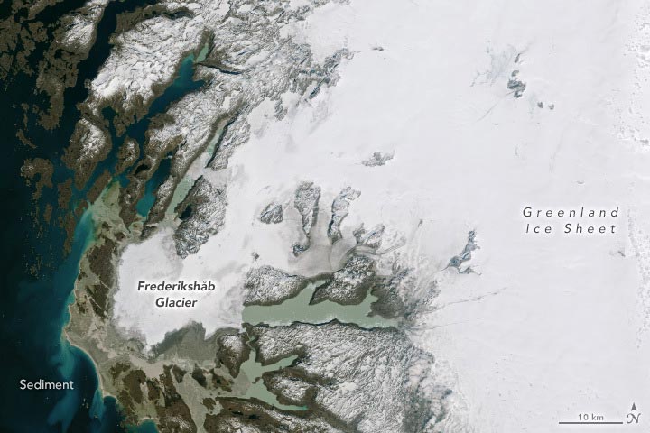 Frederikshåb Glacier June 2023 Annotated