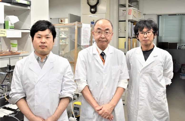 From Left, Dr. Keisuke Obara, Dr. Yoshio Tanaka, Dr. Kento Yoshioka