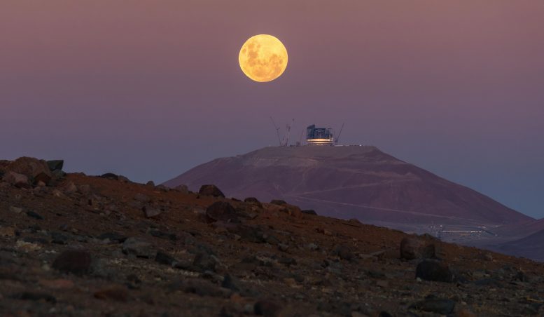 Full Moon Hovering Over ELT