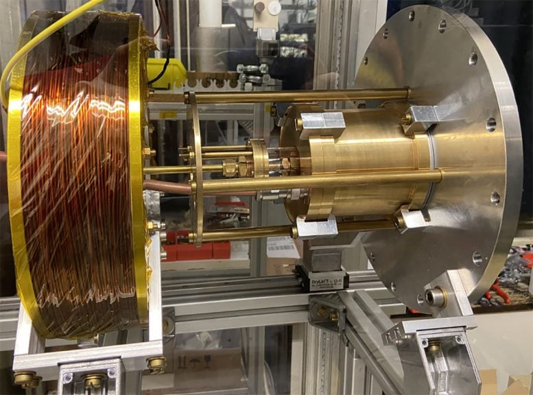Fully Assembled RF Helicon Based Plasma Thruster