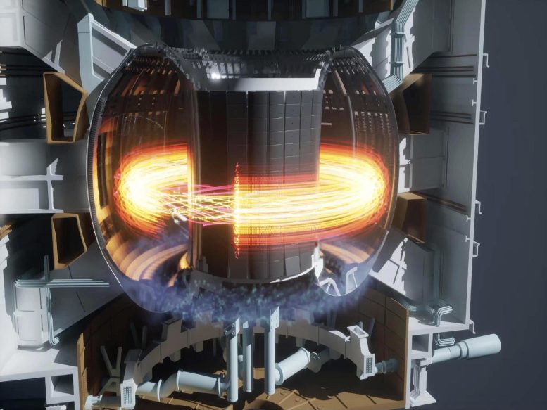 Fusion Reactor Plasma Illustration