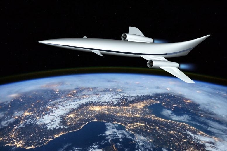 Futuristic Hypersonic Plane Space Travel