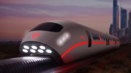 Futuristic Maglev Train