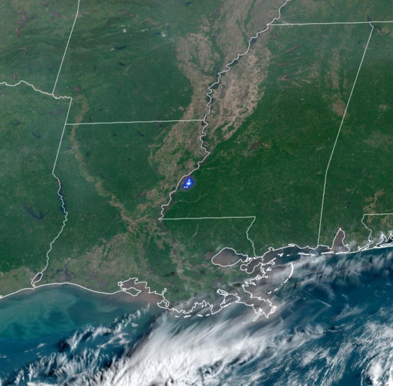 GLM Image From GOES 16 Satellite