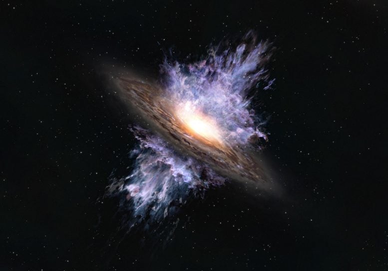 Galactic Wind Driven by Supermassive Black Hole