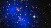 Galaxy Cluster Abell 370 With Dark Matter Map