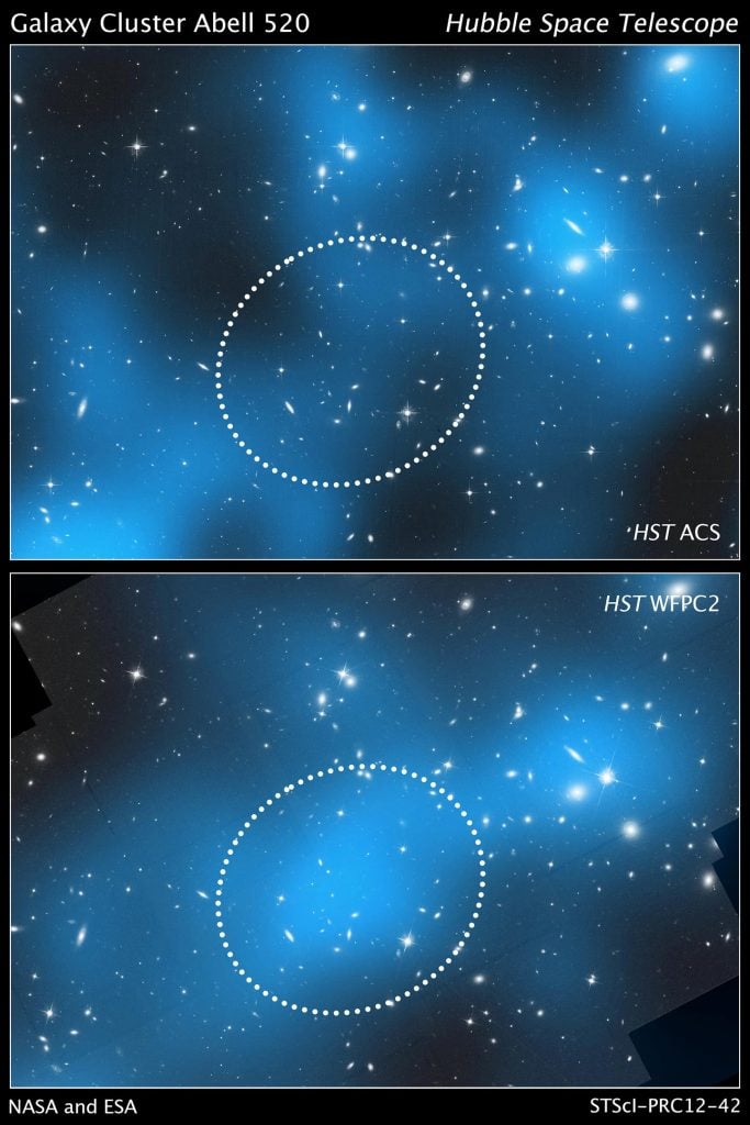 Galaxy Cluster Abell 520 Dark Matter