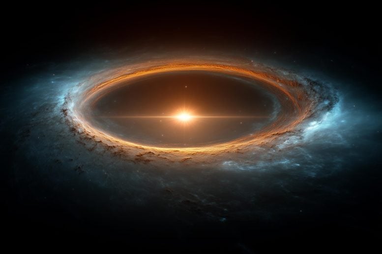 Galaxy Dark Matter Halo Art Concept Illustration