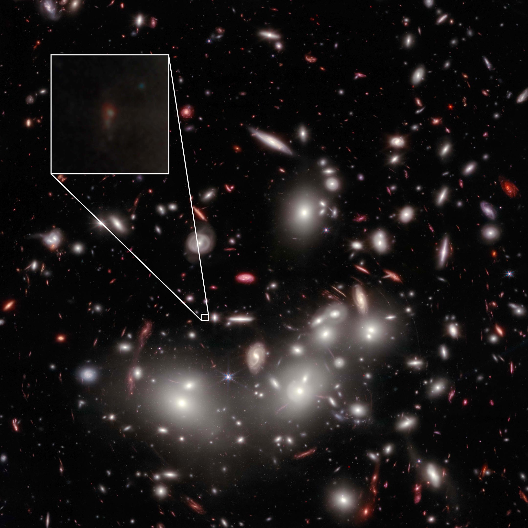 The weakest galaxy in the early universe