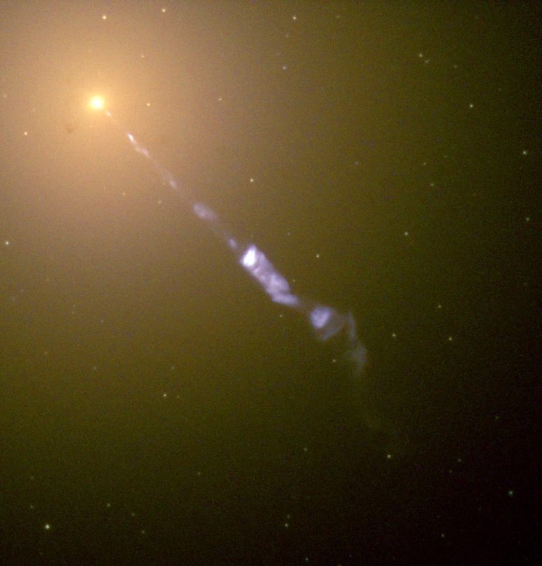 Galaxy M87 Cosmic Searchlight