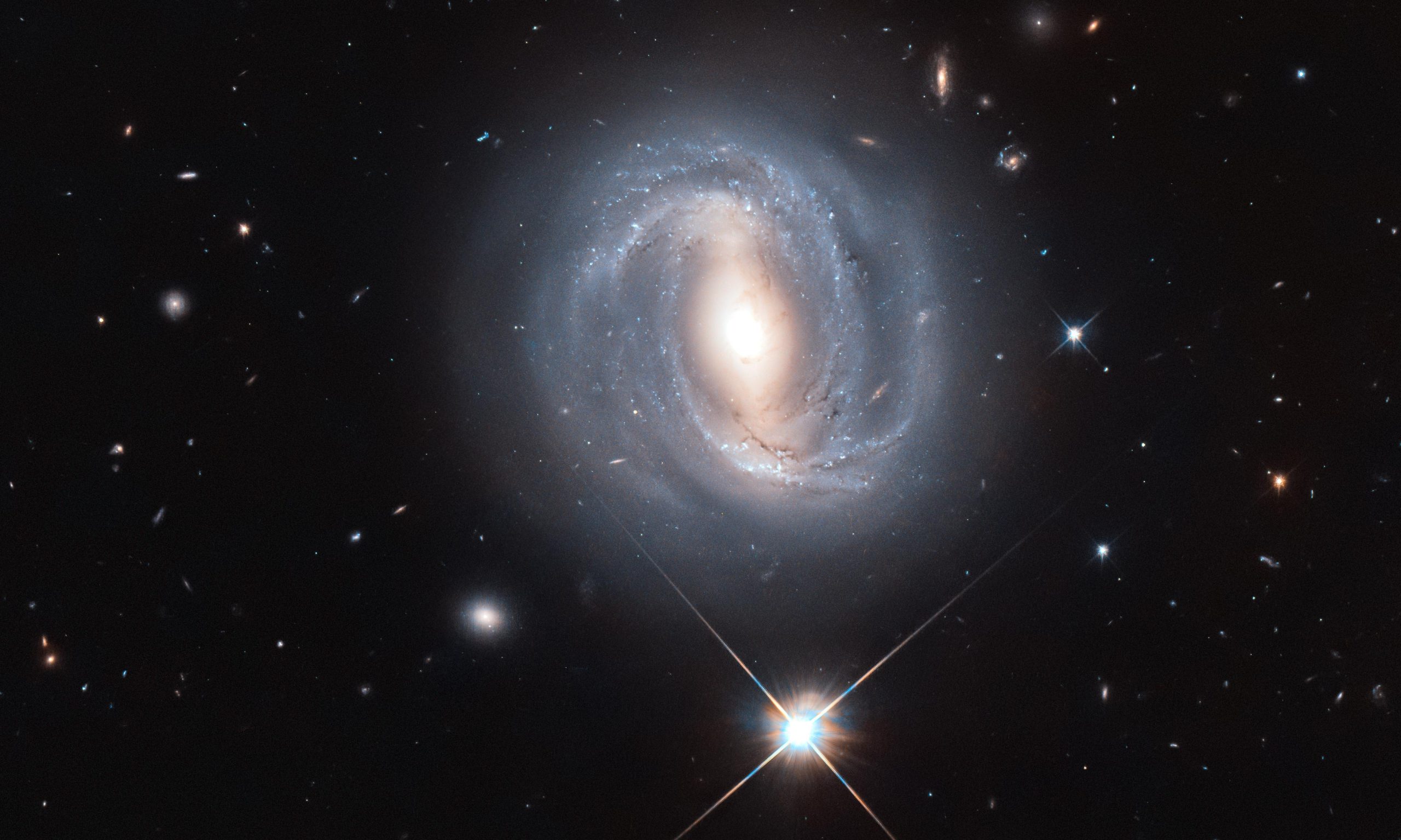 Hubble Space Telescope Sees Near and Far - SciTechDaily