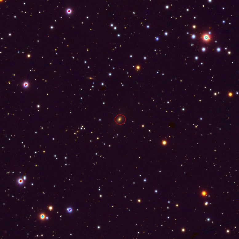 Galaxy TXS 0128+554 Cassiopeia