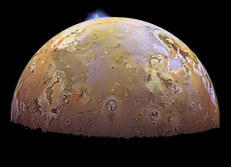 Galileo Sees Io Erupt