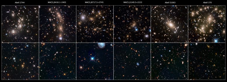 Gallery of the Hubble Space Telescope Frontier Field