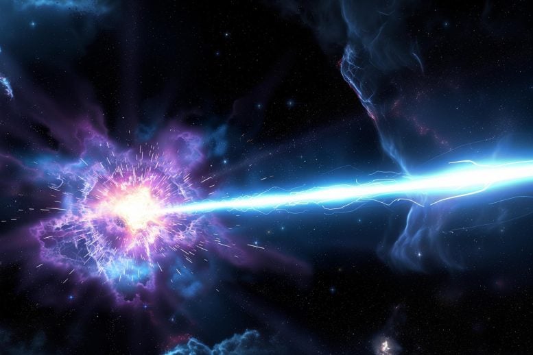 Gamma Ray Burst Art Illustation