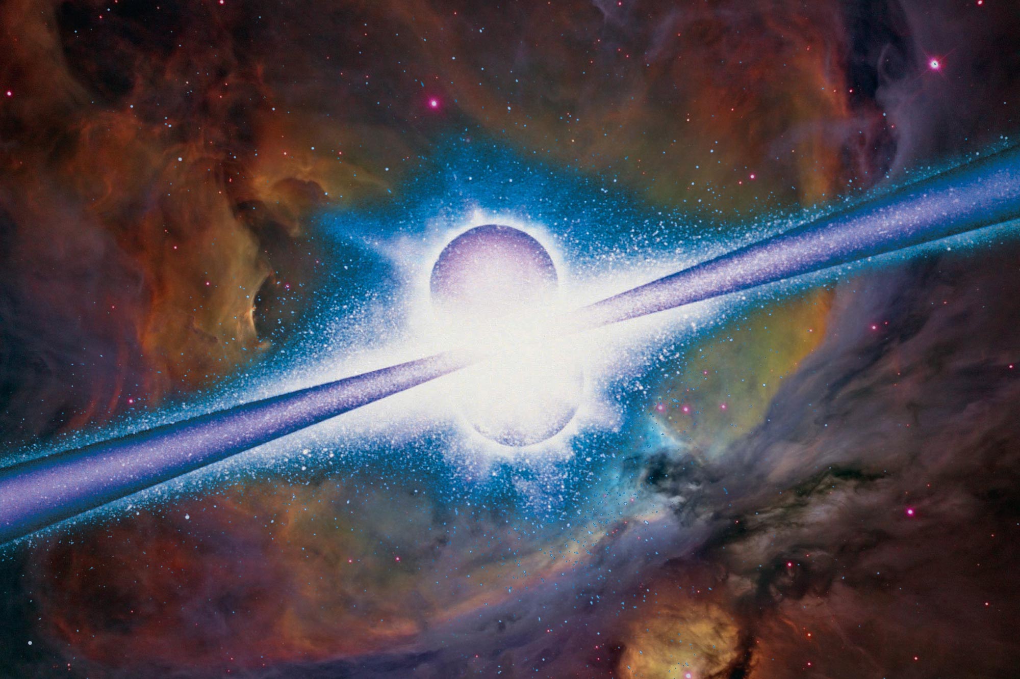 cosmic science Gamma Ray Burst Artist's Illustration