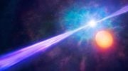 Gamma-Ray Burst With Orbiting Binary Star