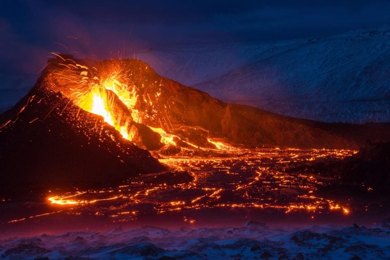 Geldingadalir Fagradalsfjall Volcano Eruption
