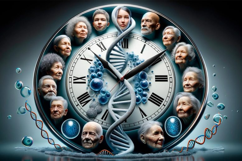 Genetic Clock Aging Concept