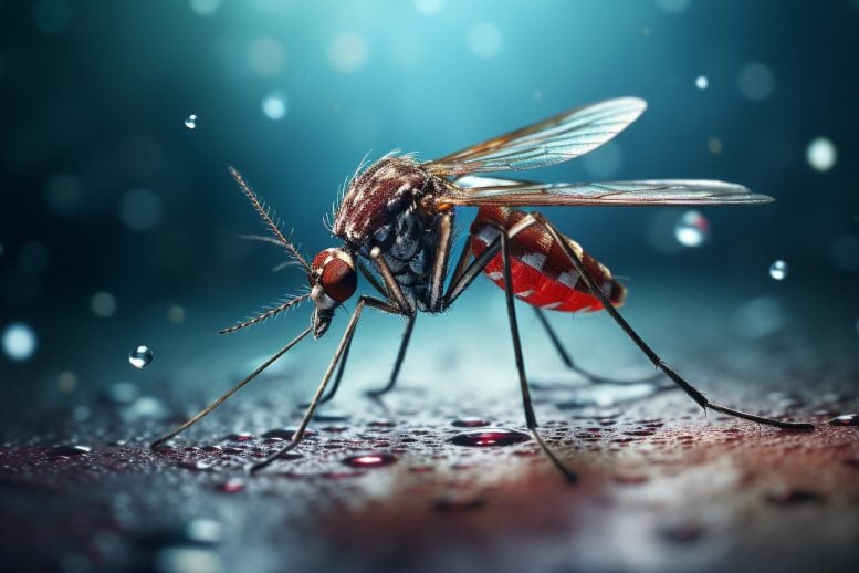Genetically Engineered Mosquito Art Concept