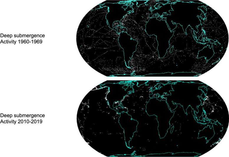 Geographic Dive Trends, 1950s 2020s