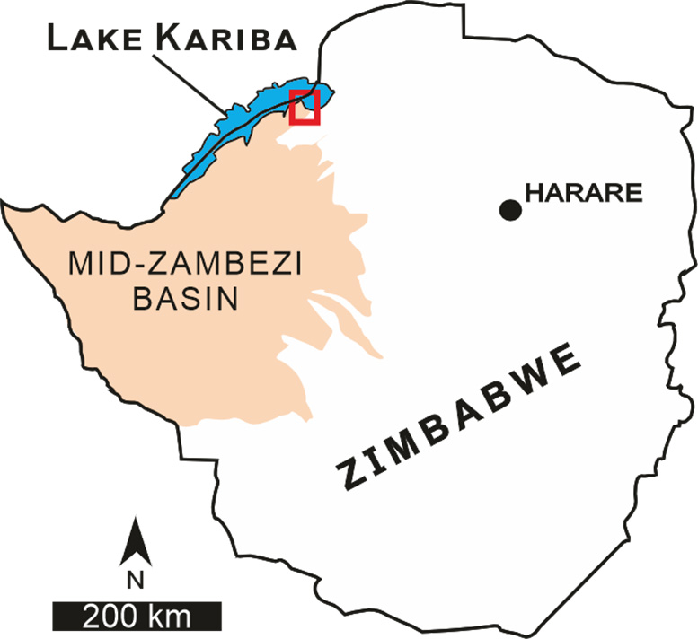 Geographic Setting of the Mid Zambezi Basin and Spurwing Island in Northwest Zimbabwe