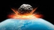 Giant Asteroid Impacts Earth