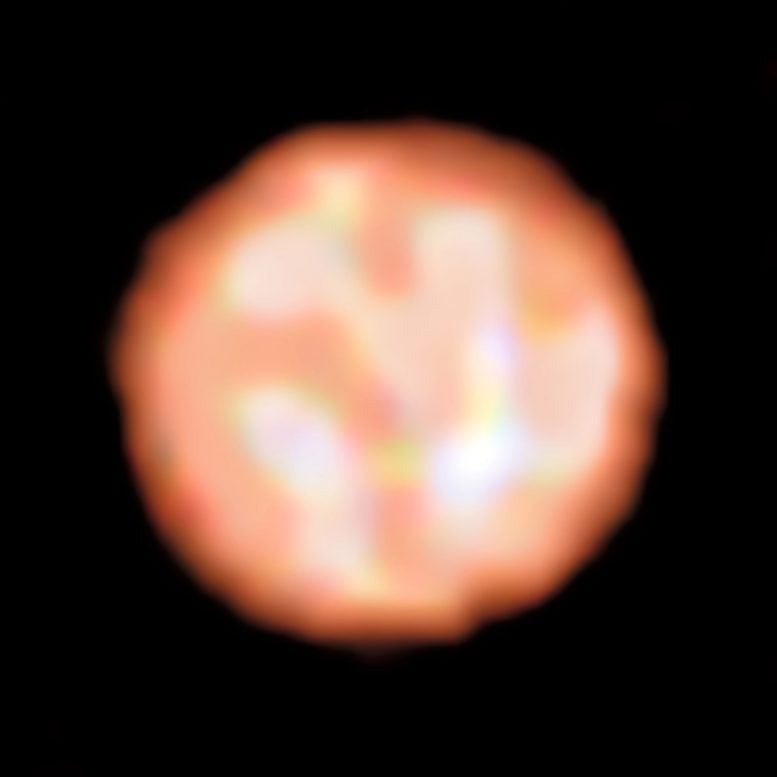 Giant Bubbles on a Red Giant Star’s Surface