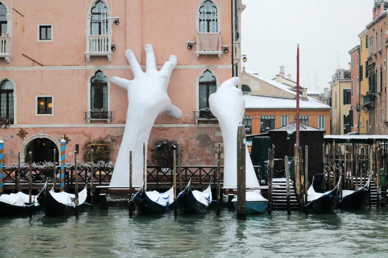 Giant Hands Support Venice